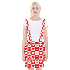 Background-card-checker-chequered Braces Suspender Skirt