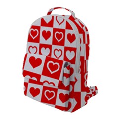 Background-card-checker-chequered Flap Pocket Backpack (large)