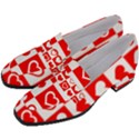 Background-card-checker-chequered Women s Chunky Heel Loafers View2