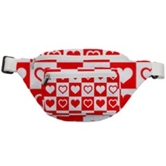 Background-card-checker-chequered Fanny Pack