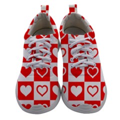 Background-card-checker-chequered Women Athletic Shoes