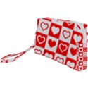 Background-card-checker-chequered Wristlet Pouch Bag (Small) View1