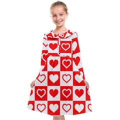 Background-card-checker-chequered Kids  Midi Sailor Dress