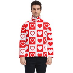 Background-card-checker-chequered Men s Bomber Jacket