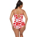 Background-card-checker-chequered Retro Full Coverage Swimsuit View4