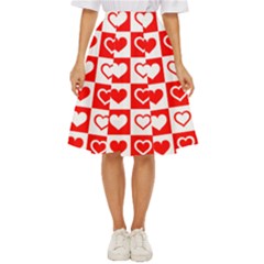 Background-card-checker-chequered Classic Short Skirt