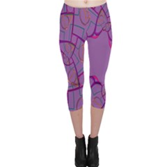 Abstract-1 Capri Leggings  by nateshop