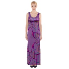 Abstract-1 Thigh Split Maxi Dress by nateshop