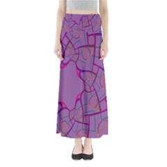 Abstract-1 Full Length Maxi Skirt by nateshop