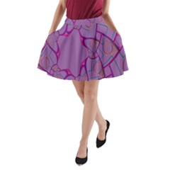 Abstract-1 A-line Pocket Skirt by nateshop