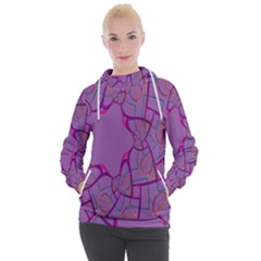 Abstract-1 Women s Hooded Pullover by nateshop