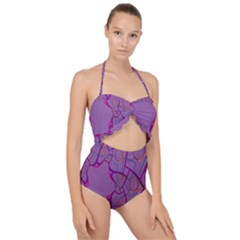 Abstract-1 Scallop Top Cut Out Swimsuit by nateshop