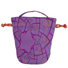 Abstract-1 Drawstring Bucket Bag by nateshop