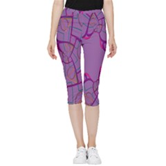 Abstract-1 Inside Out Lightweight Velour Capri Leggings 