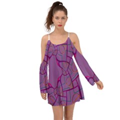 Abstract-1 Kimono Sleeves Boho Dress by nateshop