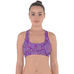 Abstract-1 Cross Back Hipster Bikini Top  by nateshop