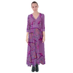 Abstract-1 Button Up Maxi Dress