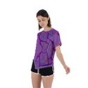 Abstract-1 Asymmetrical Short Sleeve Sports Tee View2