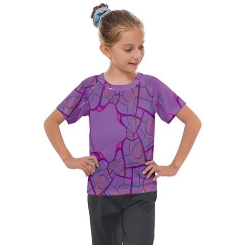 Abstract-1 Kids  Mesh Piece Tee by nateshop