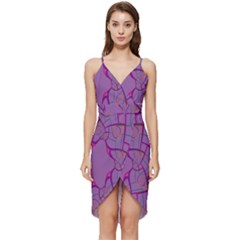 Abstract-1 Wrap Frill Dress by nateshop