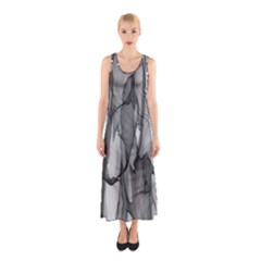 Abstract-black White (1) Sleeveless Maxi Dress by nateshop