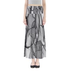 Abstract-black White (1) Full Length Maxi Skirt by nateshop