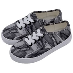 Abstract-black White (1) Kids  Classic Low Top Sneakers by nateshop