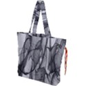 Abstract-black White (1) Drawstring Tote Bag View1