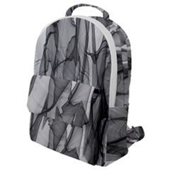 Abstract-black White (1) Flap Pocket Backpack (small) by nateshop