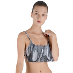 Abstract-black White (1) Layered Top Bikini Top  by nateshop