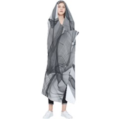 Abstract-black White (1) Wearable Blanket by nateshop