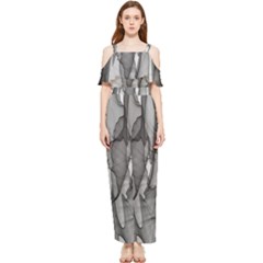 Abstract-black White (1) Draped Sleeveless Chiffon Jumpsuit by nateshop