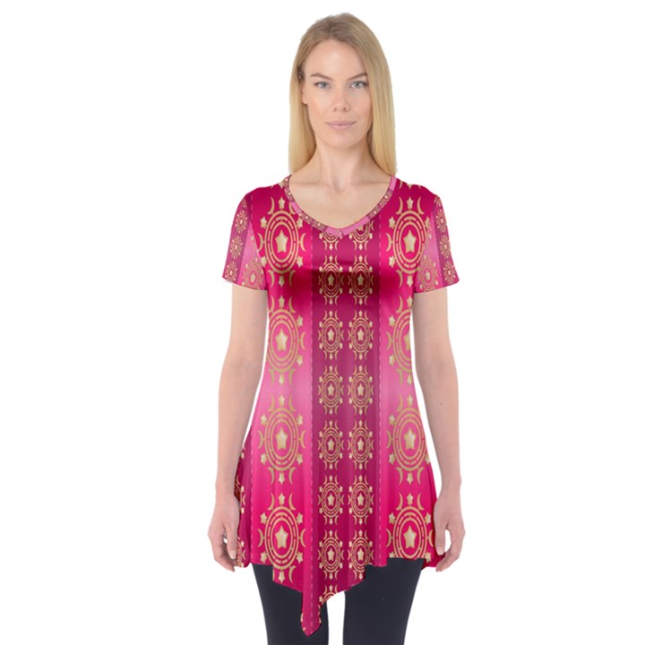 Background-15 Short Sleeve Tunic 