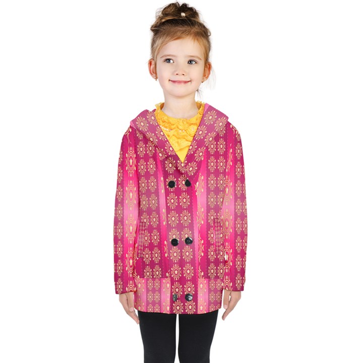 Background-15 Kids  Double Breasted Button Coat