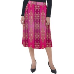 Background-15 Classic Velour Midi Skirt  by nateshop