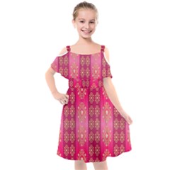 Background-15 Kids  Cut Out Shoulders Chiffon Dress by nateshop