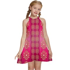 Background-15 Kids  Halter Collar Waist Tie Chiffon Dress by nateshop