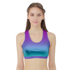 Background-16 Sports Bra With Border by nateshop