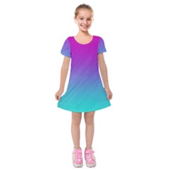 Background-16 Kids  Short Sleeve Velvet Dress by nateshop