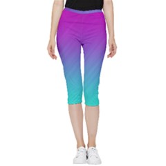 Background-16 Inside Out Lightweight Velour Capri Leggings 