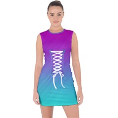 Background-16 Lace Up Front Bodycon Dress by nateshop