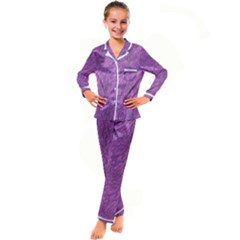 Background-17 Kid s Satin Long Sleeve Pajamas Set by nateshop