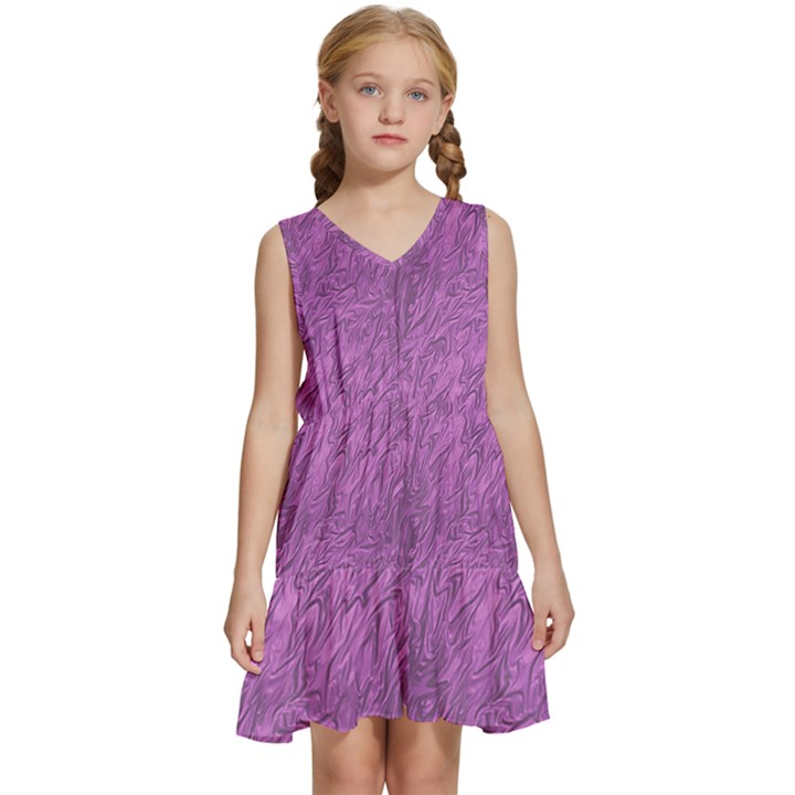 Background-17 Kids  Sleeveless Tiered Mini Dress