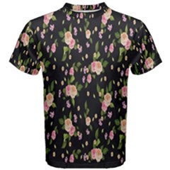 Background-roses Men s Cotton Tee by nateshop