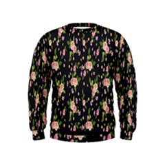 Background-roses Kids  Sweatshirt by nateshop