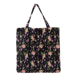 Background-roses Grocery Tote Bag by nateshop