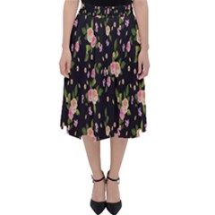 Background-roses Classic Midi Skirt by nateshop