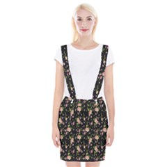 Background-roses Braces Suspender Skirt by nateshop