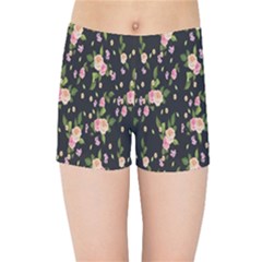 Background-roses Kids  Sports Shorts by nateshop