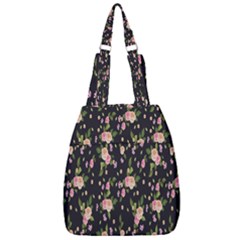 Background-roses Center Zip Backpack by nateshop